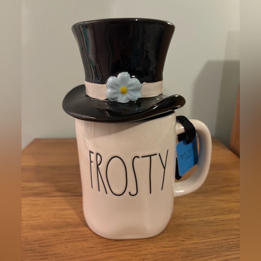 Rae Dunn Frosty the Snowman with Top Hat Christmas Mug New